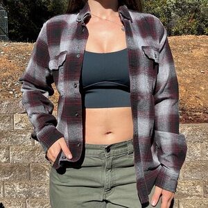 George Black and Red Plaid Button Down Shirt